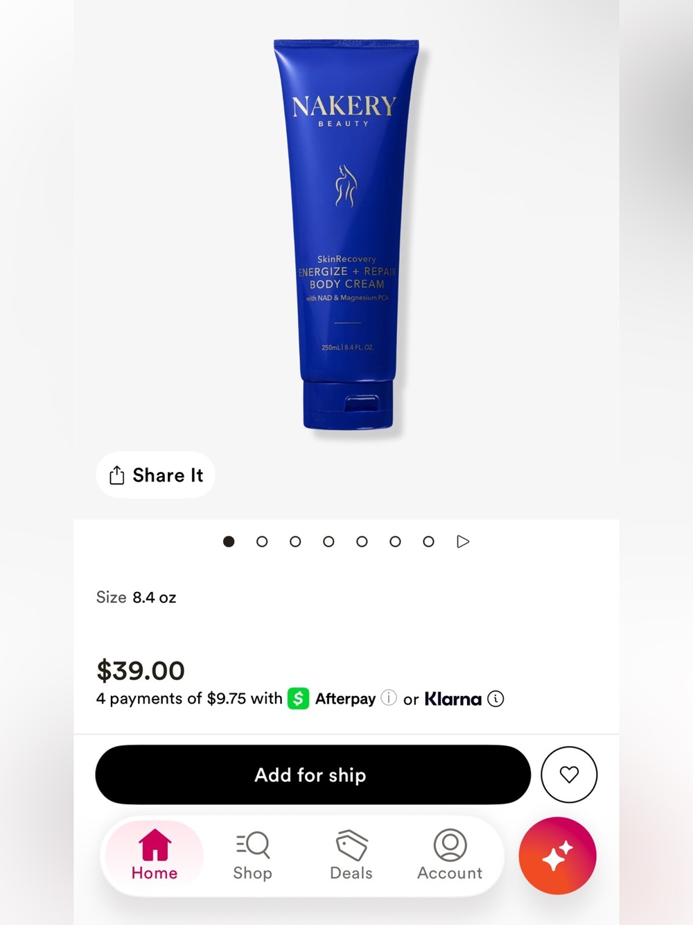 Nakery Beauty Energize + Repair Body Cream - Picture 3 of 9